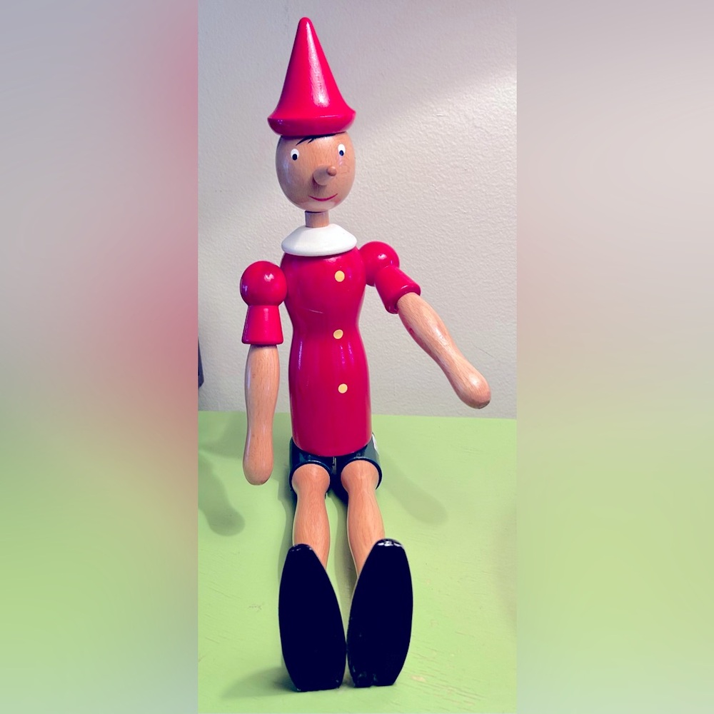 Vintage Classic 20" Pinocchio Classic Wooden Toy